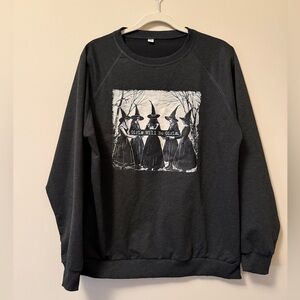 Heathered Grey “Girls Will Be Girls” Crew Neck Sweater